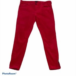 Red corduroy pants size 29